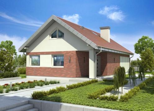 № 1002 Купить Проект дома Злотлинек. Закажите готовый проект № 1002 в Рязани, цена 38074 руб.