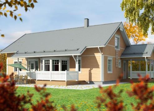 № 1182 Купить Проект дома Карелия 111-158. Закажите готовый проект № 1182 в Рязани, цена 39960 руб.