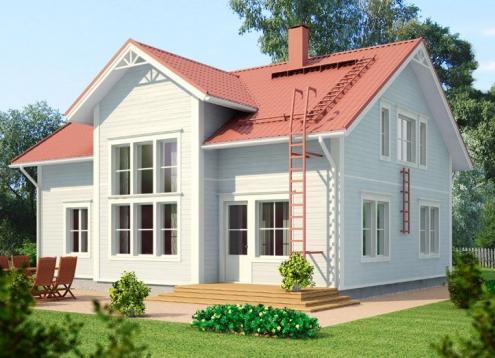 № 1212 Купить Проект дома Ностальгия 156. Закажите готовый проект № 1212 в Рязани, цена 56160 руб.