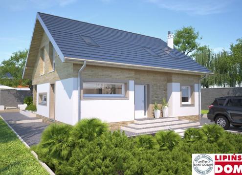 № 1344 Купить Проект дома Мерибель. Закажите готовый проект № 1344 в Рязани, цена 39434 руб.