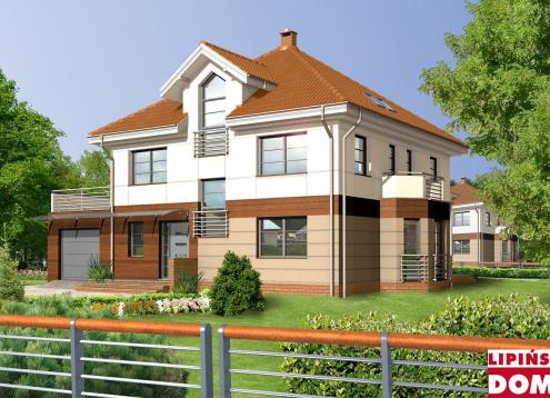 № 1444 Купить Проект дома Севилья. Закажите готовый проект № 1444 в Рязани, цена 54400 руб.