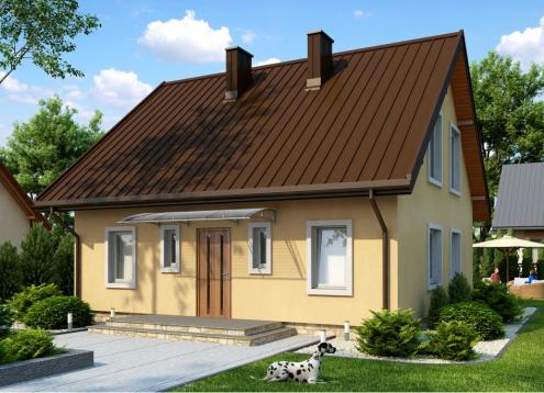 № 1573 Купить Проект дома Жарновец 2. Закажите готовый проект № 1573 в Рязани, цена 34236 руб.