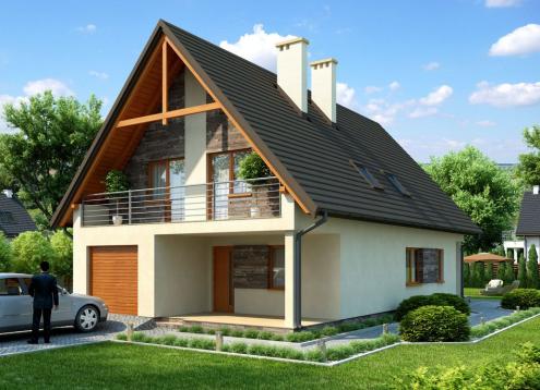 № 1591 Купить Проект дома Потазники. Закажите готовый проект № 1591 в Рязани, цена 50040 руб.