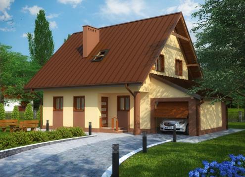 № 1601 Купить Проект дома Команше. Закажите готовый проект № 1601 в Рязани, цена 32796 руб.