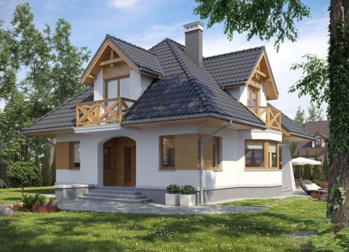 № 1603 Купить Проект дома Константин. Закажите готовый проект № 1603 в Рязани, цена 40680 руб.