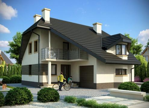 № 1606 Купить Проект дома Радушов. Закажите готовый проект № 1606 в Рязани, цена 32436 руб.