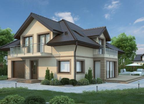 № 1640 Купить Проект дома Сирень. Закажите готовый проект № 1640 в Рязани, цена 49075 руб.