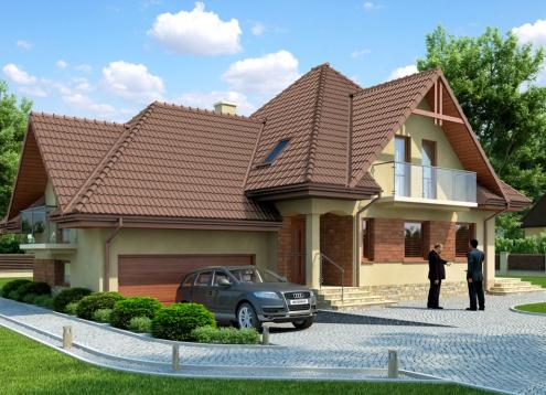 № 1654 Купить Проект дома Вереска 2. Закажите готовый проект № 1654 в Рязани, цена 53784 руб.