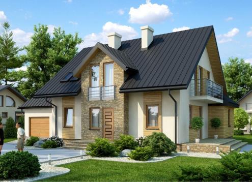 № 1657 Купить Проект дома Храброво Н. Закажите готовый проект № 1657 в Рязани, цена 52812 руб.