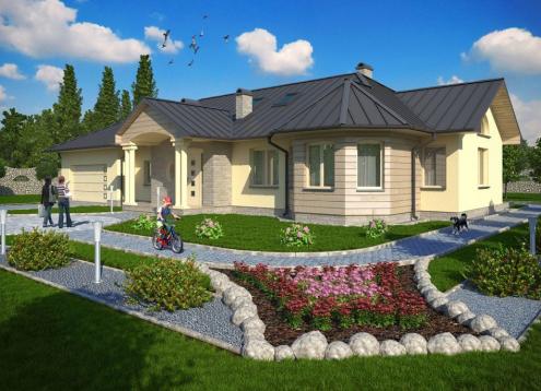 № 1659 Купить Проект дома Билкза. Закажите готовый проект № 1659 в Рязани, цена 75132 руб.