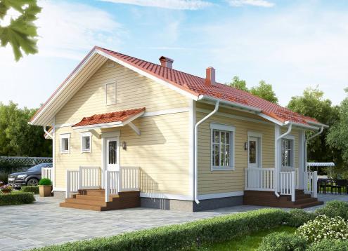 № 1662 Купить Проект дома Ателикоти 1-80А. Закажите готовый проект № 1662 в Рязани, цена 28800 руб.