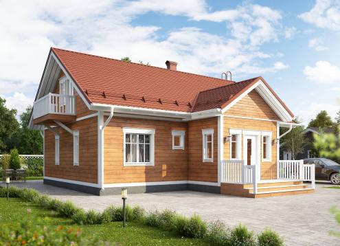 № 1673 Купить Проект дома Ателикоти 2-103А. Закажите готовый проект № 1673 в Рязани, цена 52920 руб.