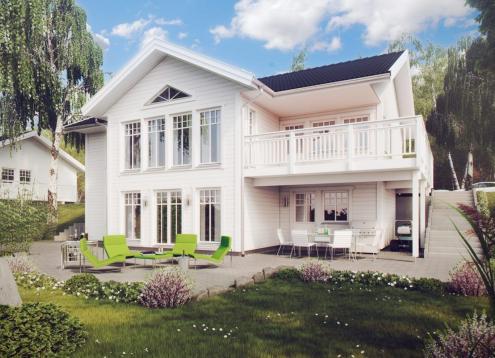 № 1715 Купить Проект дома Сундвик. Закажите готовый проект № 1715 в Рязани, цена 72720 руб.