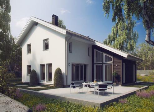 № 1718 Купить Проект дома Содервикен. Закажите готовый проект № 1718 в Рязани, цена 62640 руб.
