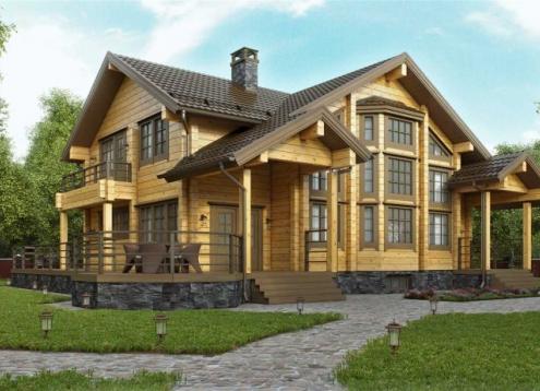 № 1728 Купить Проект дома ЕЛШ - 290. Закажите готовый проект № 1728 в Рязани, цена 60120 руб.