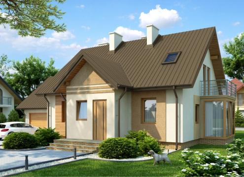 № 1814 Купить Проект дома Крокус. Закажите готовый проект № 1814 в Рязани, цена 47837 руб.