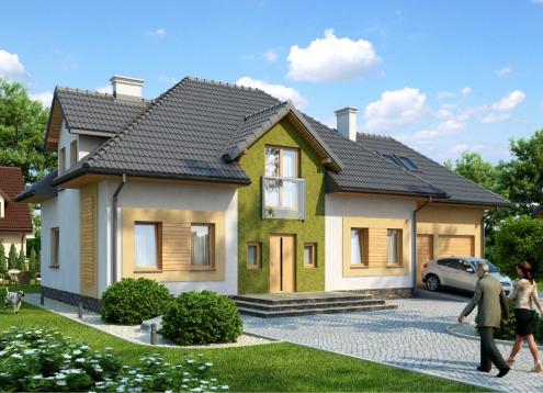 № 1820 Купить Проект дома Астра-2. Закажите готовый проект № 1820 в Рязани, цена 59256 руб.