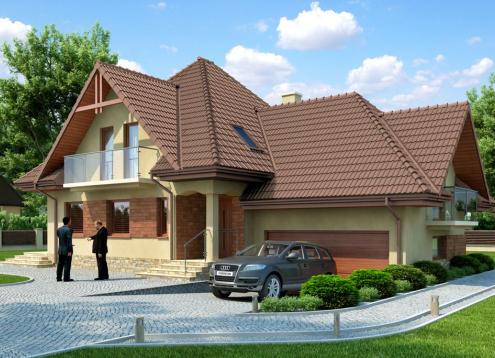 № 1822 Купить Проект дома Вереск-2. Закажите готовый проект № 1822 в Рязани, цена 53784 руб.